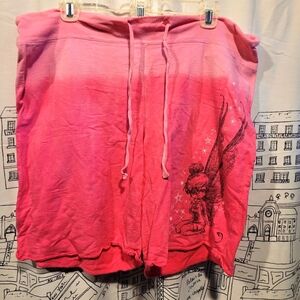 EUC Vintage Junior's Disney Tinkerbelle Pink Hombre Shorts Size XL (15-17)